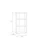 Regal >Tembi< in Artisan Eiche - 54x111,1x34,8cm (BxHxT)