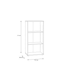Regal >Tembi< in Old Wood Vintage - 54x111,1x34,8cm (BxHxT)