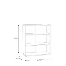 Regal >Tembi< in Old Wood Vintage - 73,7x85,5x34,8cm (BxHxT)