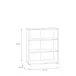 Regal >Tembi< in Old Wood Vintage - 73,7x85,5x34,8cm (BxHxT)