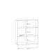 Regal >Tembi< in Old Wood Vintage - 73,7x85,5x34,8cm (BxHxT)