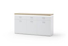 Sideboard >Chalki< in Weiß - 156x83x44cm (BxHxT)