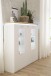 Highboard >Chalki< in Weiß - 138x143x38cm (BxHxT)
