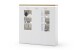 Highboard >Chalki< in Weiß - 138x143x38cm (BxHxT)