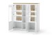 Highboard >Chalki< in Weiß - 138x143x38cm (BxHxT)