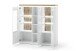 Highboard >Chalki< in Weiß - 138x143x38cm (BxHxT)