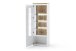 Vitrine >Chalki< in Weiß - 70x198x38cm (BxHxT)