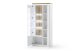 Vitrine >Chalki< in Weiß - 88x198x38cm (BxHxT)