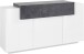 Sideboard >Catania< in Weiß-Hochglanz - 160x86x45cm (BxHxT)