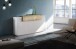 Sideboard >Catania< in Weiß-Hochglanz - 160x86x45cm (BxHxT)