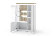 Highboard >Chalki< in Weiß - 98x143x38cm (BxHxT)