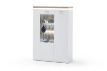 Highboard >Chalki< in Weiß - 98x143x38cm (BxHxT)