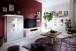 Highboard >Chalki< in Weiß - 98x143x38cm (BxHxT)