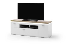 TV-Board >Chalki< in Weiß - 156x57x44cm (BxHxT)