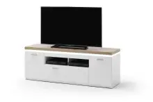 TV-Board >Chalki< in Weiß - 156x57x44cm (BxHxT)