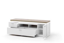 TV-Board >Chalki< in Weiß - 156x57x44cm (BxHxT)