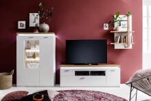 TV-Board >Chalki< in Weiß - 156x57x44cm (BxHxT)