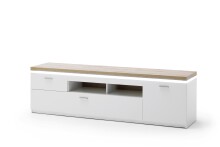 TV-Board >Chalki< in Weiß - 196x57x44cm (BxHxT)