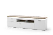 TV-Board >Chalki< in Weiß - 196x57x44cm (BxHxT)
