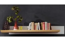 Wandboard >Chalki< in Weiß - 175x22x26cm (BxHxT)