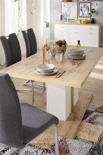 Esstisch >Chalki< in Weiß - 160x77x90cm (BxHxT)