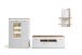 Wohnwand >Chalki< in Weiß - 324x198x44cm (BxHxT)