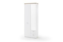 Garderobenschrank >Chalki< in Weiß -...