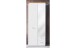Garderobenschrank >Chalki< in Weiß - 75x201x38cm (BxHxT)