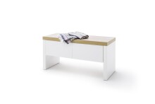 Sitzbank >Chalki< in Weiß - 91x45x38cm (BxHxT)
