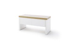 Sitzbank >Chalki< in Weiß - 91x45x38cm (BxHxT)