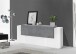 Sideboard >Catania< in Weiß-Hochglanz - 200x86x45cm (BxHxT)