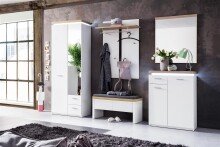 Schuhschrank >Chalki< in Weiß - 75x99x38cm (BxHxT)