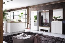Schuhschrank >Chalki< in Weiß - 75x99x38cm (BxHxT)