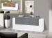 Sideboard >Catania< in Weiß-Hochglanz - 220x86x45cm (BxHxT)