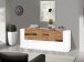 Sideboard >Catania< in Weiß-Hochglanz - 220x86x45cm (BxHxT)