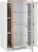 Vitrine >Catania< in Weiß-Hochglanz - 80x120,5x38cm (BxHxT)