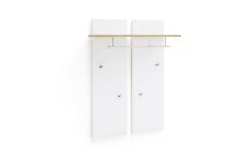 Garderobenpaneel >Chalki< in Weiß - 88x118x28cm (BxHxT)