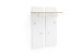 Garderobenpaneel >Chalki< in Weiß - 88x118x28cm (BxHxT)