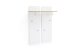 Garderobenpaneel >Chalki< in Weiß - 88x118x28cm (BxHxT)