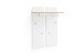 Garderobenpaneel >Chalki< in Weiß - 88x118x28cm (BxHxT)