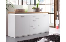Sideboard >Chalki< in Weiß - 156x82x44cm (BxHxT)