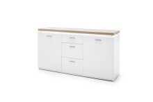 Sideboard >Chalki< in Weiß - 156x82x44cm (BxHxT)