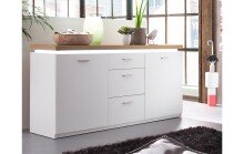 Sideboard >Chalki< in Weiß - 156x82x44cm (BxHxT)
