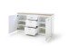 Sideboard >Chalki< in Weiß - 156x82x44cm (BxHxT)