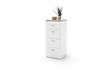 Kommode >Chalki< in Weiß - 42x98x44cm (BxHxT)