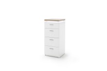 Kommode >Chalki< in Weiß - 42x98x44cm (BxHxT)