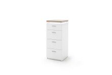 Kommode >Chalki< in Weiß - 42x98x44cm (BxHxT)