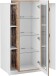 Vitrine >Catania< in Weiß-Hochglanz - 80x120,5x38cm (BxHxT)