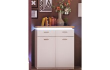 Kommode >Chalki< in Weiß - 85x98x44cm (BxHxT)