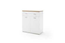 Kommode >Chalki< in Weiß - 85x98x44cm (BxHxT)